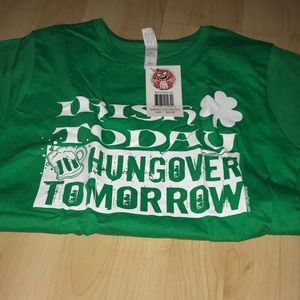 Irish today hungover tomorrow tee